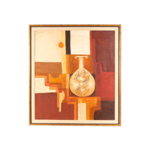 DIANE HANSEN “Still Life with Pot” Original Oil on Canvas Circa 1980
