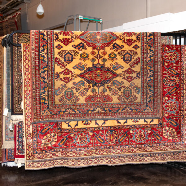 9’3” x 6’11” Hand Woven Kazan Wool Rug - Image 2