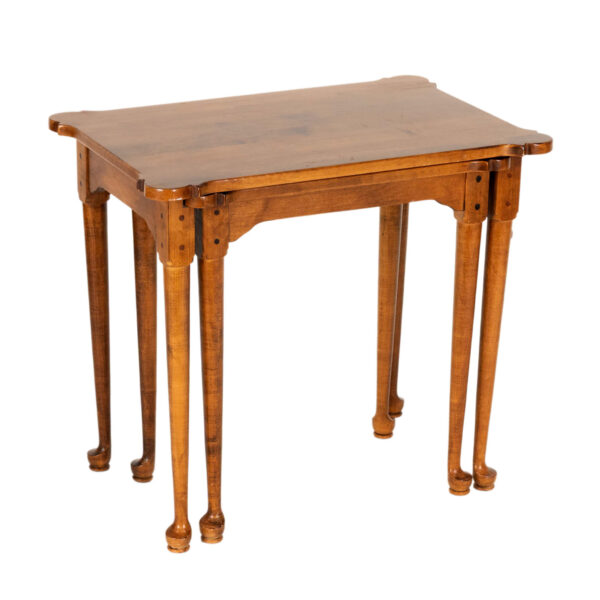 ETHAN ALLEN Maple Nesting Porringer Tables - Image 1