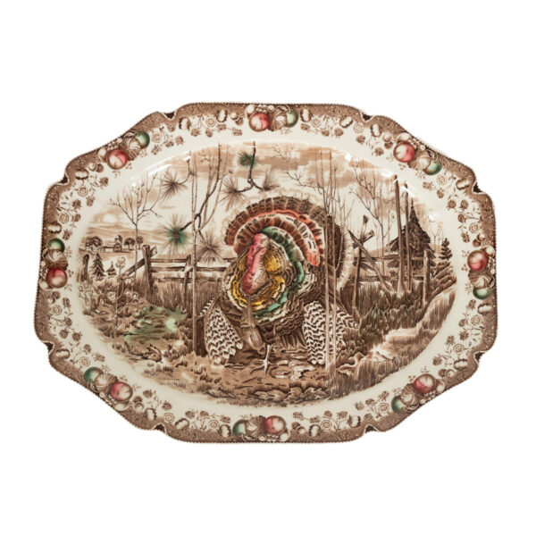 Vintage JOHNSON BROS “His Majesty” Turkey Platter - Image 1