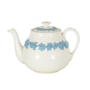 WEDGWOOD Blue on Cream Teapot
