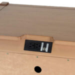 Three Drawer Nightstand in Light Finish with Power Hub - Image 4