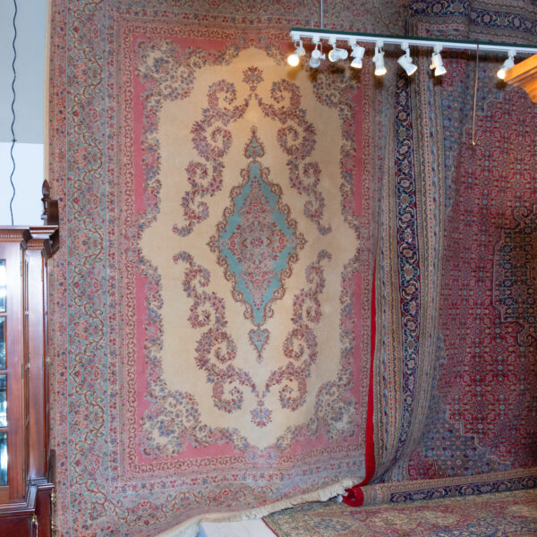 10’ x 14’ KARASTAN Kirman Machine Made Wool Rug - Image 2