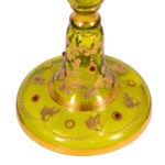 MOSER Czech Bohemian Grapevine Design Green Goblets - Image 4