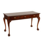 Cherry Chippendale Console Table with Three Drawers - Image 5