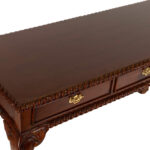 Cherry Chippendale Console Table with Three Drawers - Image 2