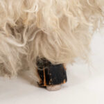 Mongolian Wool Sheep Stool with Antlers - Image 5