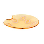 Vintage Mid Century Modern Murano Glass Thumbprint Bowl