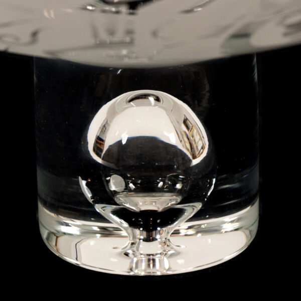 LEANDRA DRUMM Etched Glass Pedestal Bowl - Image 5