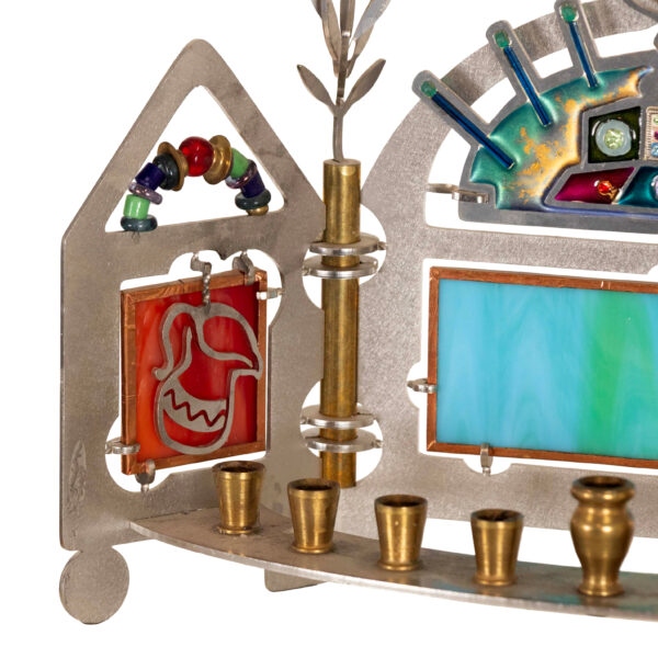SEEKA Hanukah Symbols Menorah - Image 2