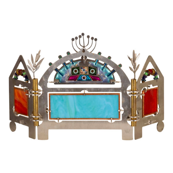 SEEKA Hanukah Symbols Menorah - Image 6