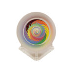 PAUL HARRIE “Rainbow Zephyr” Glass Paperweight