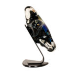 ROLLIN KARG Signed Glass Sculpture on Original Base - Image 4