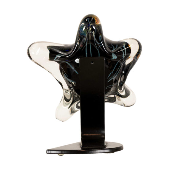 ROLLIN KARG Signed Glass Sculpture on Original Base - Image 5