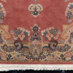 13’7” x 9’9” Machine Made Persian Style Floral Wool Rug - Image 7