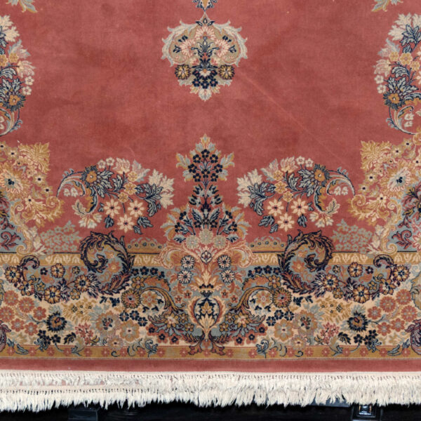 13’7” x 9’9” Machine Made Persian Style Floral Wool Rug - Image 7