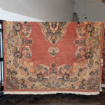 13’7” x 9’9” Machine Made Persian Style Floral Wool Rug - Image 2