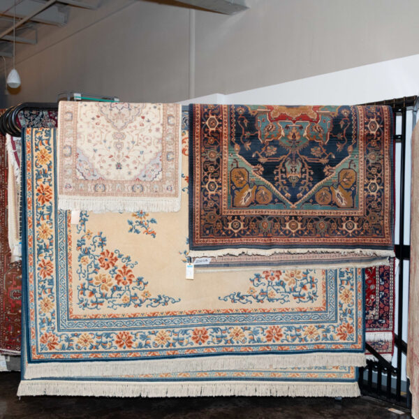 7’11” x 5’2” Machine Made Heriz Wool Rug - Image 2