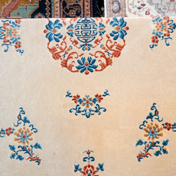 12’ x 8’7” KARASTAN Chinese Medallion Machine Made Wool Rug - Image 3