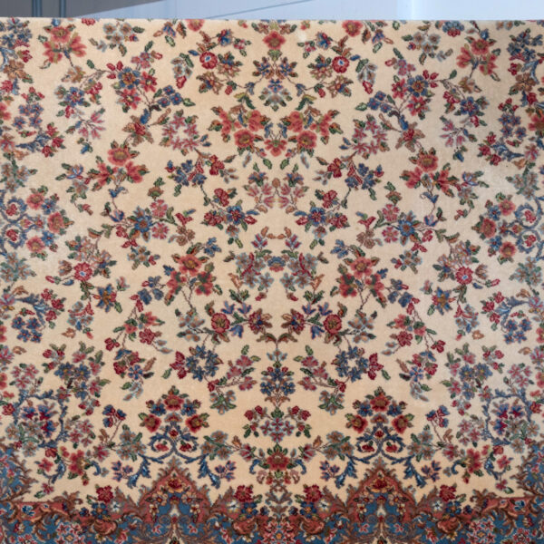 12’ x 8’8” KARASTAN Ivory Kirman Machine Made Wool Rug - Image 5