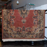 13’7” x 9’9” Machine Made Persian Style Floral Wool Rug - Image 3
