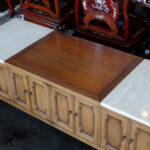 DREXEL Triune Coffee Table with Stone Top - Image 5