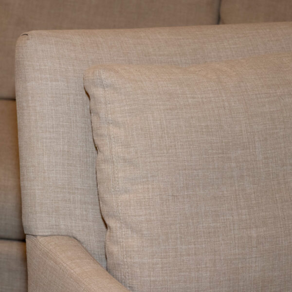 ARHAUS Chair and Ottoman in Neutral Upholstery - Image 2