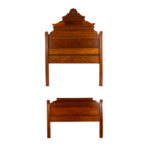 Antique Victorian Walnut Twin Bed