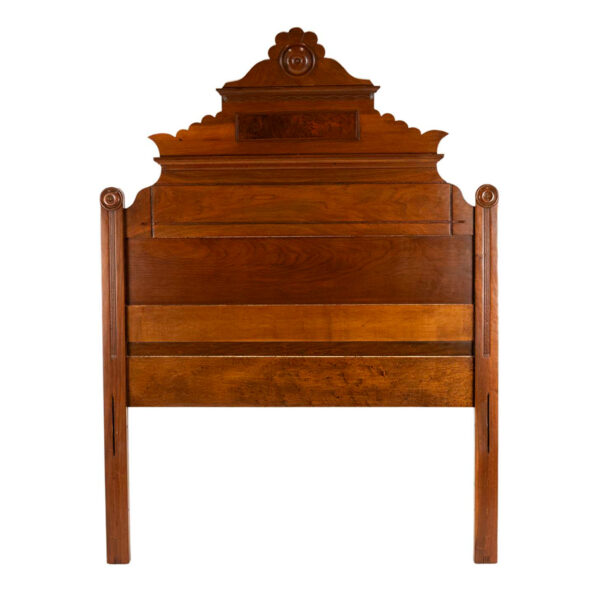 Antique Victorian Walnut Twin Bed - Image 2