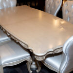 Mirabella French Provincial Dining Table with 1 Leaf and 6 Chairs - Image 2
