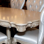 Mirabella French Provincial Dining Table with 1 Leaf and 6 Chairs - Image 3