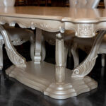 Mirabella French Provincial Dining Table with 1 Leaf and 6 Chairs - Image 4