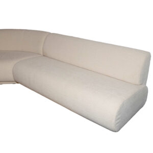 New ARHAUS Gianni 3 Piece Corner Sectional Sofa in Cream Upholstery