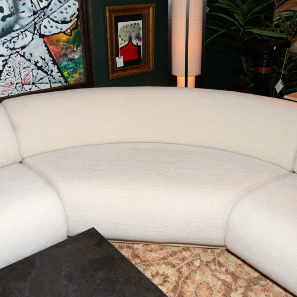 New ARHAUS Gianni 3 Piece Corner Sectional Sofa in Cream Upholstery - Image 5