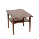 Vintage DREXEL “Counterpoint” Walnut Lamp Table