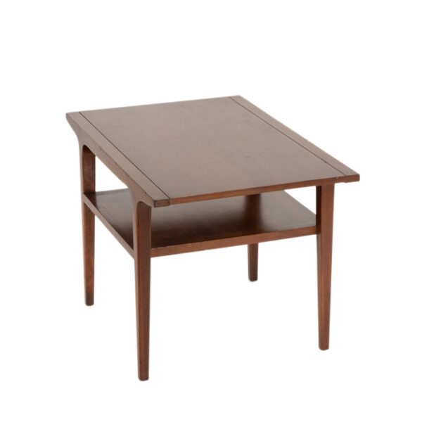 Vintage DREXEL “Counterpoint” Walnut Lamp Table - Image 1