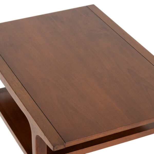 Vintage DREXEL “Counterpoint” Walnut Lamp Table - Image 2