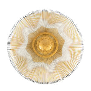 Vintage Mid Century Modern Starburst Wall Sculpture Attributed to Casa Devall
