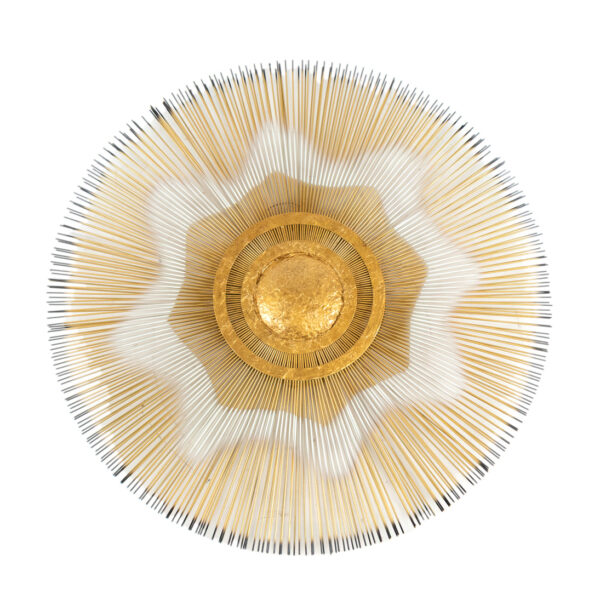 Vintage Mid Century Modern Starburst Wall Sculpture Attributed to Casa Devall - Image 1