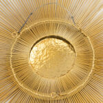 Vintage Mid Century Modern Starburst Wall Sculpture Attributed to Casa Devall - Image 4