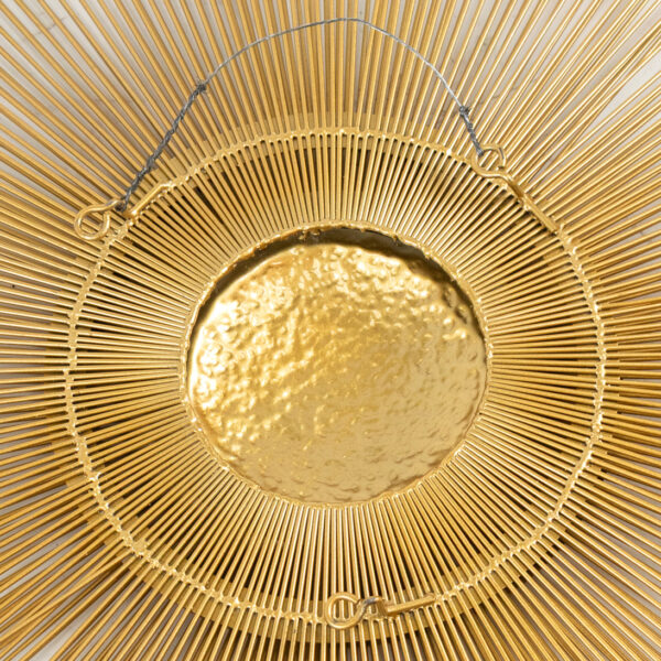 Vintage Mid Century Modern Starburst Wall Sculpture Attributed to Casa Devall - Image 4