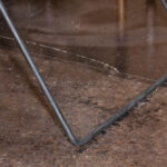 Vintage Mid Century Modern Iron and Travertine Coffee Table - Image 3