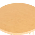 Vintage FLORENCE KNOLL Stackable Birch Top Stool on Hairpin Legs - Image 2