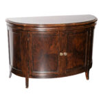 Artisan Made Demilune Buffet in Black Claret Finish - Image 2