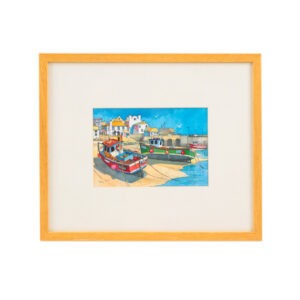 Harbour Scene Print From Cornwall, UK