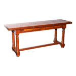 CENTURY FURNITURE Plank Style Flip Top Table in Cherry Finish