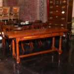 CENTURY FURNITURE Plank Style Flip Top Table in Cherry Finish - Image 5
