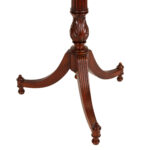 SCARBOROUGH HOUSE Fluted Wood Hall Tree with Brass Hooks - Image 4