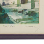 Signed “Water Town” Framed Print - Image 4