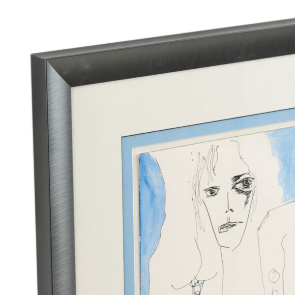 DAVID BARRON Original Ink and Watercolor Abstract Painting - Image 2